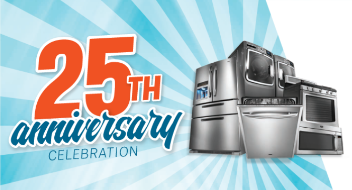 25th anniversary appliance sale